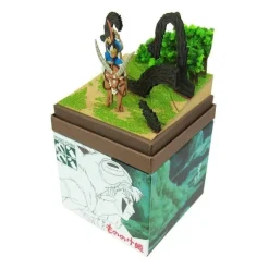 Maison Ghibli Loisirs Créatifs|Diorama papier Ashitaka en forêt - Princesse Mononoké