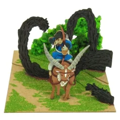 Maison Ghibli Loisirs Créatifs|Diorama papier Ashitaka en forêt - Princesse Mononoké