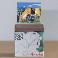 Maison Ghibli Loisirs Créatifs|Diorama papier Ashitaka et Yakuru -Princesse Mononoké