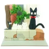 Maison Ghibli Loisirs Créatifs|Diorama papier Jiji et chatons - Kiki la petite sorcière
