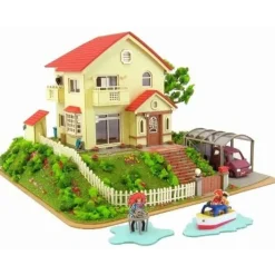 Maison Ghibli Loisirs Créatifs|Diorama papier Maison de Sosuke & Ponyo - Ponyo sur la falaise