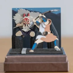 Maison Ghibli Loisirs Créatifs|Diorama papier San au combat - Princesse Mononoké