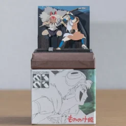Maison Ghibli Loisirs Créatifs|Diorama papier San au combat - Princesse Mononoké