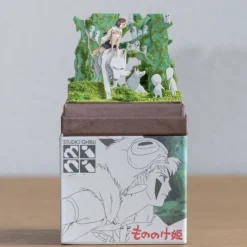 Maison Ghibli Loisirs Créatifs|Diorama papier San, Moro et Kodama -Princesse Mononoké