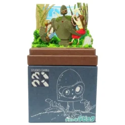 Maison Ghibli Loisirs Créatifs|Diorama papier Sheeta & Pazu avec Robot Soldat - Le Château dans le c