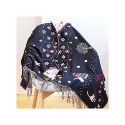 Maison Ghibli Textile|Etole Avec Boutons Kiki La Ville Sous La Neige - Kiki la petite sorci
