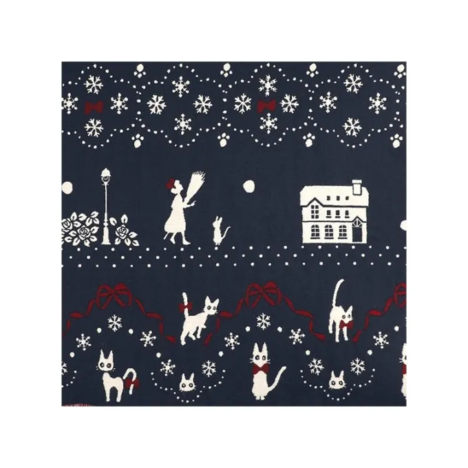 Maison Ghibli Textile|Etole Avec Boutons Kiki La Ville Sous La Neige - Kiki la petite sorci