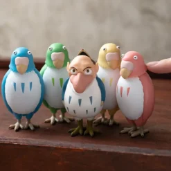 Maison Ghibli Jouets|Figurine Bobble head Perruche Rouge - Le Garçon et le Héron