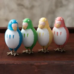 Maison Ghibli Jouets|Figurine Bobble head Perruche Jaune - Le Garçon et le Héron