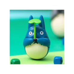 Maison Ghibli Jouets|Figurine Culbuto Totoro Bleu avec feuille - Mon Voisin Totoro