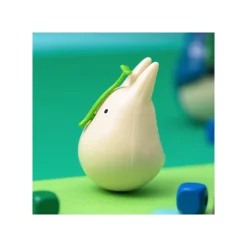 Maison Ghibli Jouets|Figurine Culbuto Totoro Blanc avec feuille - Mon Voisin Totoro