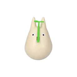 Maison Ghibli Jouets|Figurine Culbuto Totoro Blanc avec feuille - Mon Voisin Totoro