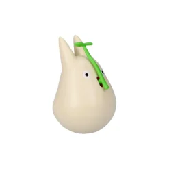 Maison Ghibli Jouets|Figurine Culbuto Totoro Blanc avec feuille - Mon Voisin Totoro
