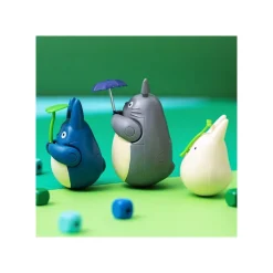 Maison Ghibli Jouets|Figurine Culbuto Totoro Gris Parapluie - Mon Voisin Totoro