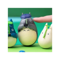 Maison Ghibli Jouets|Figurine Culbuto Totoro Gris Parapluie - Mon Voisin Totoro