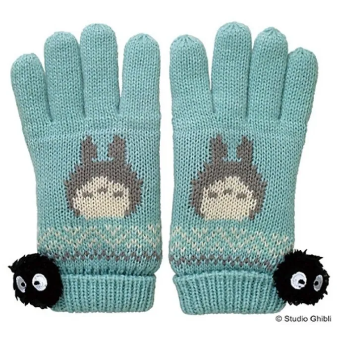 Maison Ghibli Textile|Gants Totoro Hiver Bleu – Mon Voisin Totoro