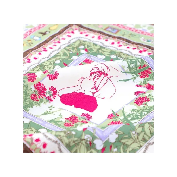 Maison Ghibli Textile|Grand mouchoir Le monde de Kiki - Kiki la petite sorcière