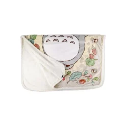 Maison Ghibli Linge De Maison|Grande couverture Églantiers et noisettes 200x140 cm - Mon Voisin Tot