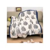 Maison Ghibli Linge De Maison|Grande couverture Silhouette Totoro Gris 200x140 cm - Mon Voisin Toto