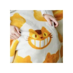 Maison Ghibli Linge De Maison|Grande couverture Silhouette Chatbus 200x140 cm - Mon Voisin Totoro