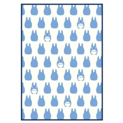 Maison Ghibli Linge De Maison|Grande couverture Silhouette Totoro Bleu 200x140 cm - Mon Voisin Toto