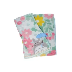 Maison Ghibli Linge De Maison|Grande Serviette Champs de Fleurs 60x120 cm - Mon Voisin Totoro