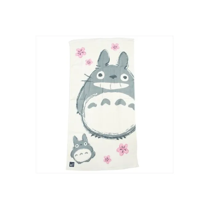 Maison Ghibli Linge De Maison|Grande Serviette Imabari Totoro Sakura 60x120 cm - Mon Voisin Totoro