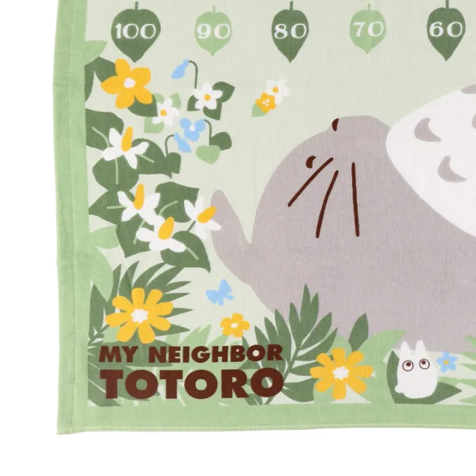 Maison Ghibli Linge De Maison|Grande Serviette Toise Totoro se repose 60x120 cm - Mon Voisin Totoro