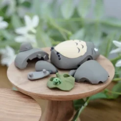 Maison Ghibli Puzzle|Kumukumu 3D Puzzle Totoro Gris avec feuille - Mon Voisin Totoro