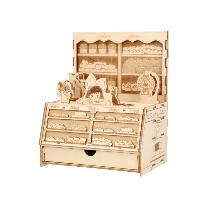 Maison Ghibli Loisirs Créatifs|Maquette en bois Kigumi Boulangerie - Kiki la petite sorcière
