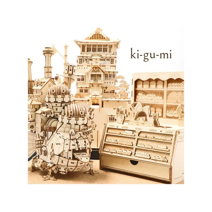 Maison Ghibli Loisirs Créatifs|Maquette en Bois Kigumi Château Ambulant - Le Château ambulant