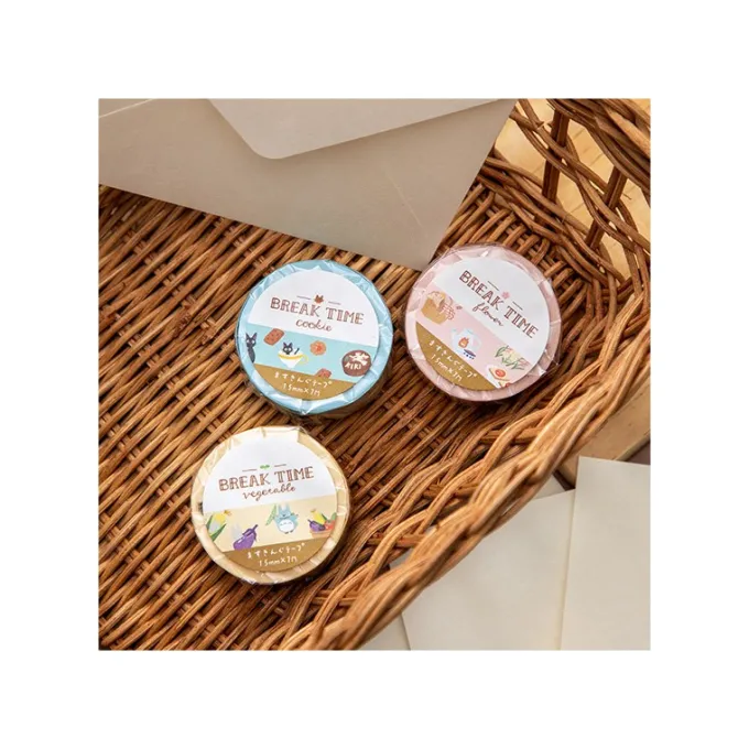 Maison Ghibli Petit Matériel|Masking Tape Break Time Fleurs - Le Château ambulant