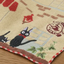Maison Ghibli Linge De Maison|Mini Serviette Boulangerie de Kiki 25x25 cm - Kiki la petite sorcière
