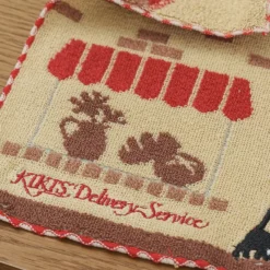 Maison Ghibli Linge De Maison|Mini Serviette Boulangerie de Kiki 25x25 cm - Kiki la petite sorcière