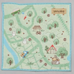 Maison Ghibli Linge De Maison|Mini Serviette Carte de balade 25x25 cm - Mon Voisin Totoro