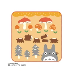 Maison Ghibli Linge De Maison|Mini Serviette Champignons et Bûches 25x25cm - Mon voisin Totoro