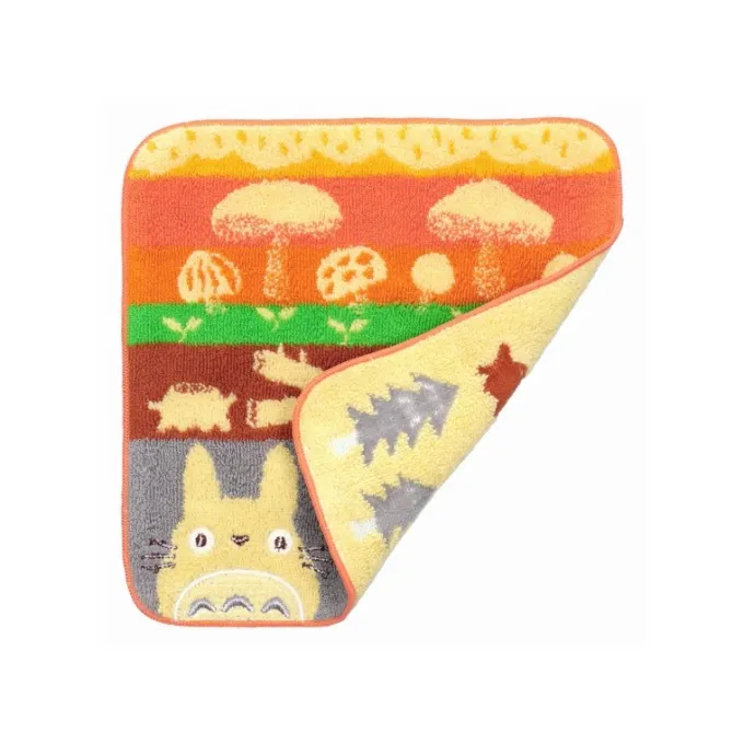 Maison Ghibli Linge De Maison|Mini Serviette Champignons et Bûches 25x25cm - Mon voisin Totoro