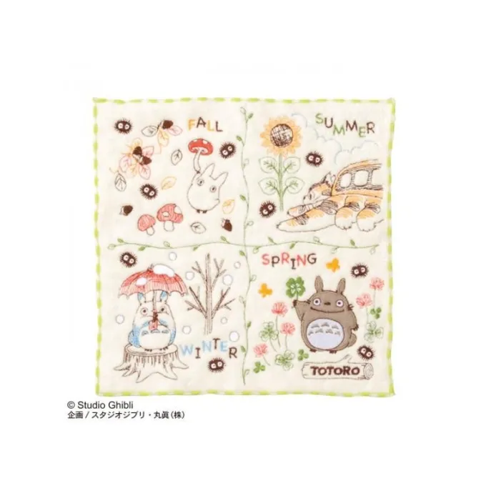 Maison Ghibli Linge De Maison|Mini Serviette Couronne de Noix 25x25 cm - Mon Voisin Totoro