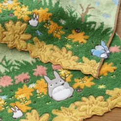 Maison Ghibli Linge De Maison|Mini Serviette Course Totoro bleu & blanc 25x25 cm - Mon Voisin Totor
