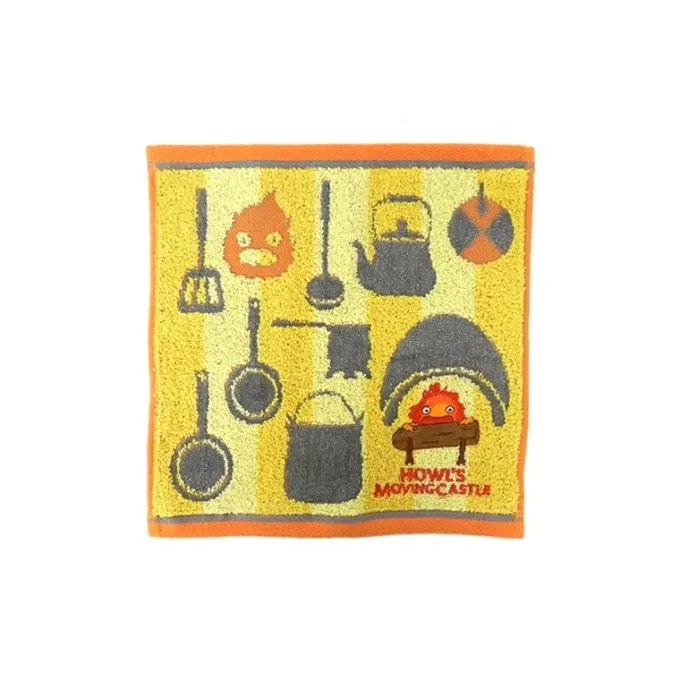 Maison Ghibli Linge De Maison|Mini Serviette Cuisine de Calcifer 25x25 cm - Le Château ambulant
