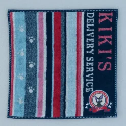 Maison Ghibli Linge De Maison|Mini Serviette Empreintes Pattes Jiji 25x25 cm - Kiki la petite sorci