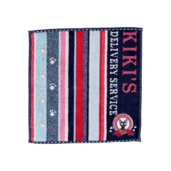 Maison Ghibli Linge De Maison|Mini Serviette Empreintes Pattes Jiji 25x25 cm - Kiki la petite sorci