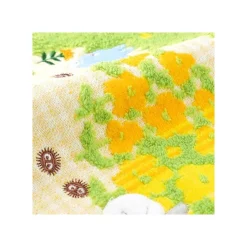 Maison Ghibli Linge De Maison|Mini Serviette Fleurs Jaunes 25x25 cm - Mon voisin Totoro