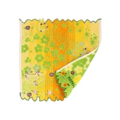 Maison Ghibli Linge De Maison|Mini Serviette Fleurs Jaunes 25x25 cm - Mon voisin Totoro