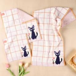 Maison Ghibli Linge De Maison|Mini serviette gauffrée Kiki 25x25 cm - Kiki la petite sorcière