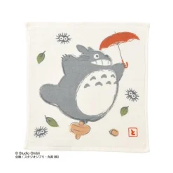 Maison Ghibli Linge De Maison|Mini Serviette Imabari Totoro Parapluie 34x36 cm - Mon Voisin Totoro