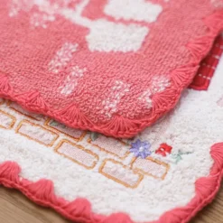 Maison Ghibli Linge De Maison|Mini Serviette Jiji devanture 25x25 cm - Kiki la petite sorcière
