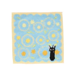 Maison Ghibli Linge De Maison|Mini serviette Jiji Marguerites 25x25cm - Kiki la petite sorcière