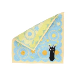 Maison Ghibli Linge De Maison|Mini serviette Jiji Marguerites 25x25cm - Kiki la petite sorcière