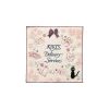 Maison Ghibli Linge De Maison|Mini Serviette Jiji Merci 25x25 cm - Kiki la petite sorcière